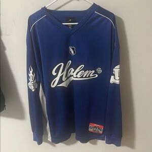 Harlem Blue Graphic Long Sleeve Jersey